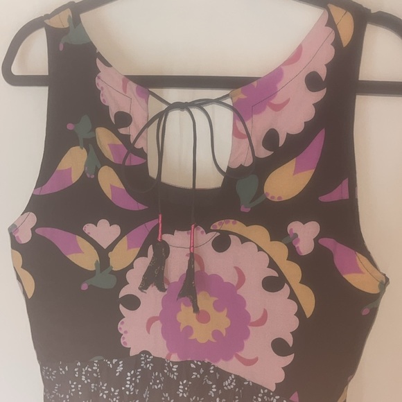 Anupamaa Floral Maxi silk & cotton combo Dress - Multicolor size medium - Picture 7 of 10